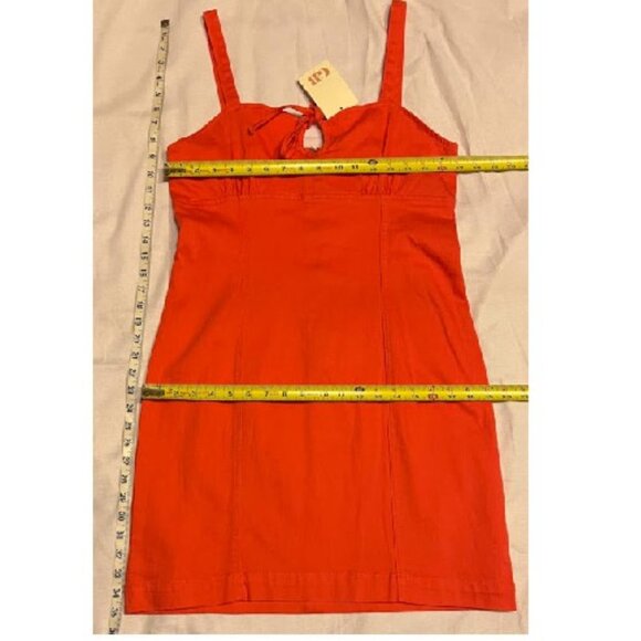 Gianni Bini Orange Denim Casual Dress - Picture 4 of 4